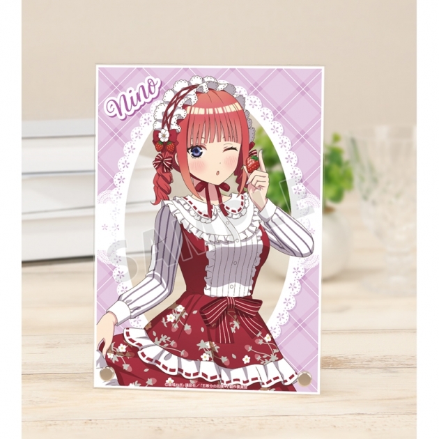 【グッズ-置きもの】五等分の花嫁* 描き下ろし 中野二乃 ショートケーキイメージコーデver. A5アクリルパネル【アニメイト先行販売】
