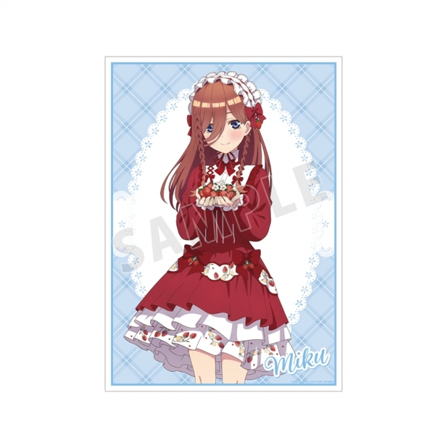 【グッズ-ポスター】五等分の花嫁* 描き下ろし 中野三玖 ショートケーキイメージコーデver. A3マット加工ポスター【アニメイト先行販売】
