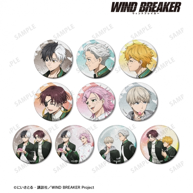 【グッズ-バッチ】TVアニメ『WIND BREAKER』 描き下ろし 春の歩みver. トレーディンググリッター缶バッジ
