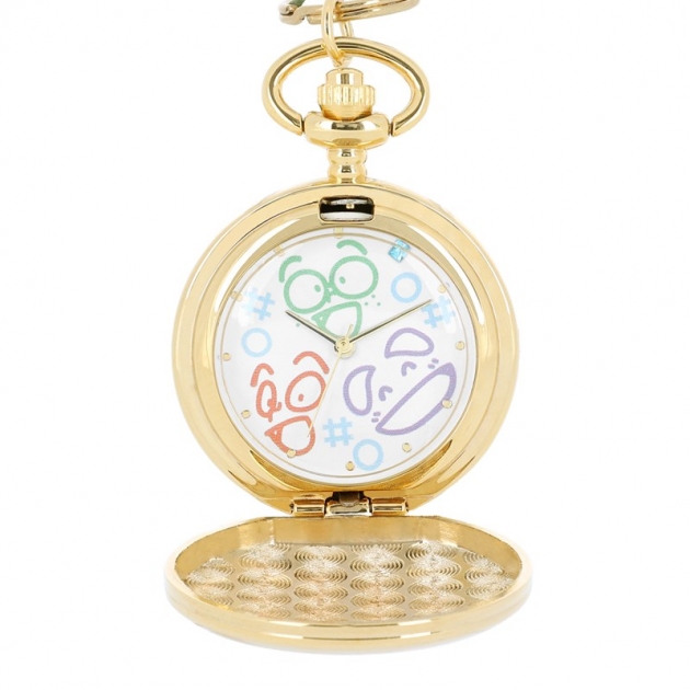 【グッズ-時計】忍たま乱太郎 一年生 ラインアート 懐中時計
