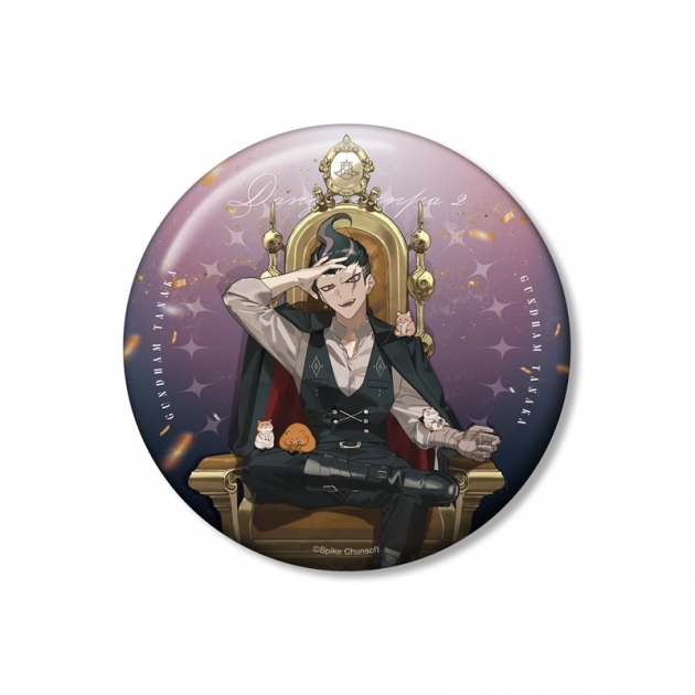 【グッズ-バッチ】ダンガンロンパシリーズ およさんイラスト 田中眼蛇夢 玉座ver. 100mm缶バッジ【アニメイト先行販売】
