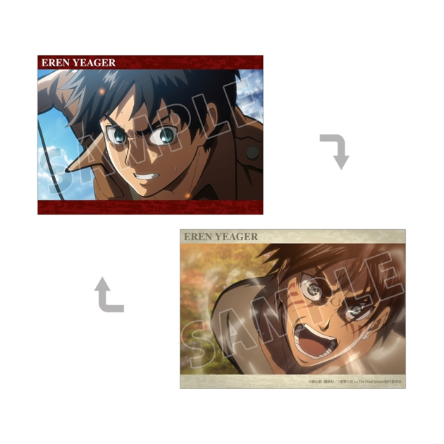 【グッズ-カード】TVアニメ『進撃の巨人』 エレン 場面写A5イラストカード
