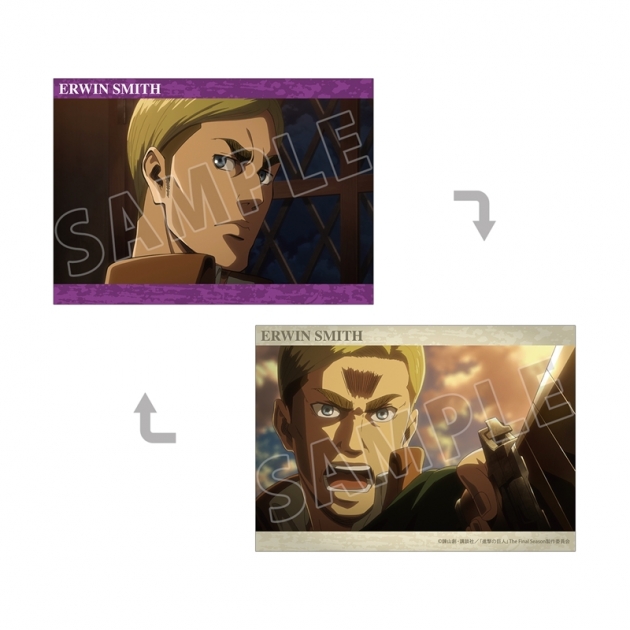 【グッズ-カード】TVアニメ『進撃の巨人』 エルヴィン 場面写A5イラストカード
