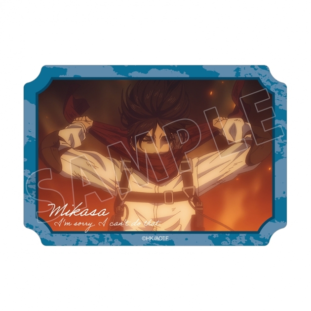 【グッズ-ステッカー】TVアニメ『進撃の巨人』 ミカサ 場面写ダイカットステッカー vol.3
