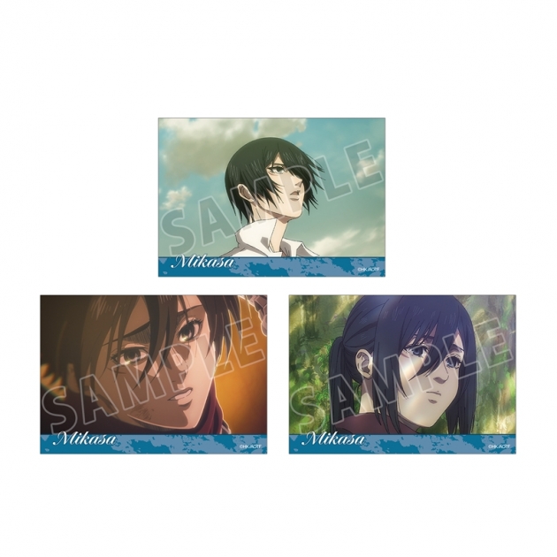 【グッズ-ブロマイド】TVアニメ『進撃の巨人』 ミカサ 場面写ブロマイド3枚セット vol.2
