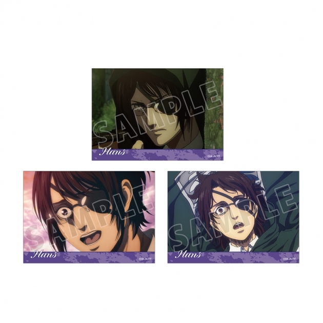 【グッズ-ブロマイド】TVアニメ『進撃の巨人』 ハンジ 場面写ブロマイド3枚セット vol.2
