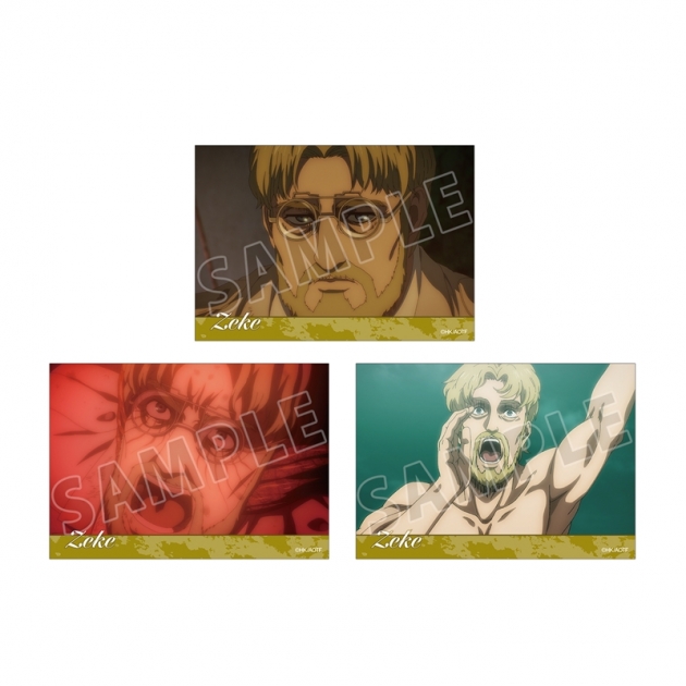 【グッズ-ブロマイド】TVアニメ『進撃の巨人』 ジーク 場面写ブロマイド3枚セット

