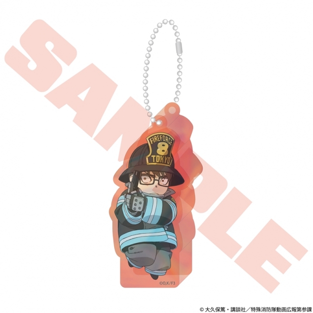【グッズ-チャーム】TVアニメ『炎炎ノ消防隊 参ノ章』 ちびキャラスタンディングチャーム 武久 火縄
