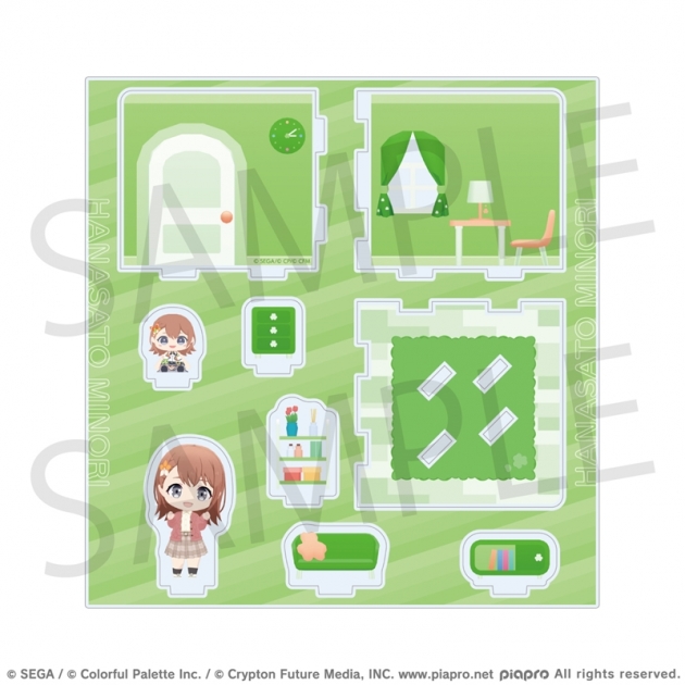 【グッズ-スタンドポップ】プロジェクトセカイ カラフルステージ! feat. 初音ミク マイセカイ アクリルルームジオラマ かがやくクローバールームシリーズ 花里 みのり
