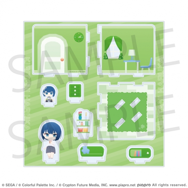 【グッズ-スタンドポップ】プロジェクトセカイ カラフルステージ! feat. 初音ミク マイセカイ アクリルルームジオラマ かがやくクローバールームシリーズ 桐谷 遥
