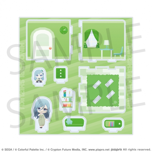 【グッズ-スタンドポップ】プロジェクトセカイ カラフルステージ! feat. 初音ミク マイセカイ アクリルルームジオラマ かがやくクローバールームシリーズ 日野森 雫
