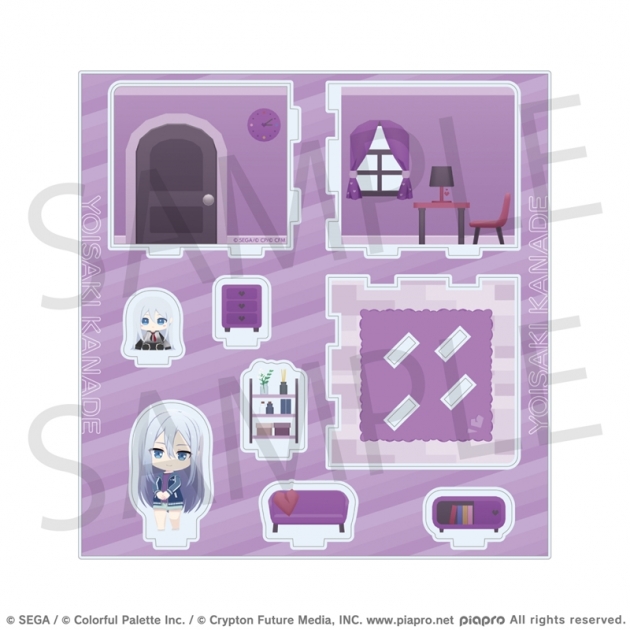 【グッズ-スタンドポップ】プロジェクトセカイ カラフルステージ! feat. 初音ミク マイセカイ アクリルルームジオラマ ひび割れたハートルームシリーズ 宵崎 奏
