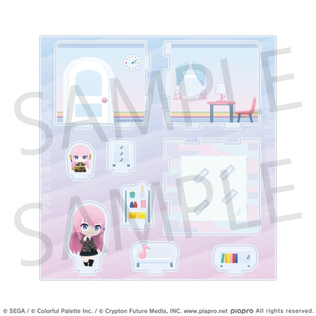 【グッズ-スタンドポップ】プロジェクトセカイ カラフルステージ! feat. 初音ミク マイセカイ アクリルルームジオラマ はじまりのメロディルームシリーズ 教室のセカイの巡音ルカ
