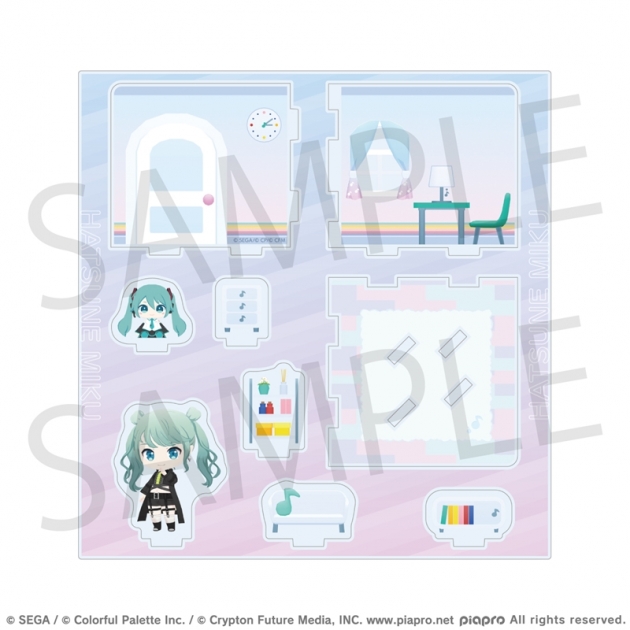 【グッズ-スタンドポップ】プロジェクトセカイ カラフルステージ! feat. 初音ミク マイセカイ アクリルルームジオラマ はじまりのメロディルームシリーズ ストリートのセカイの初音ミク
