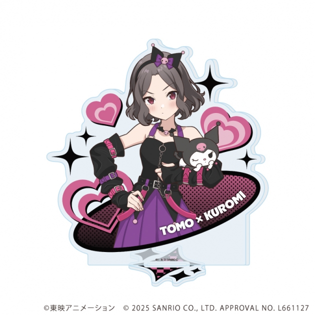 【グッズ-スタンドポップ】ガールズバンドクライ×サンリオキャラクターズ アクリルスタンド04/海老塚 智×クロミ(コラボイラスト)

