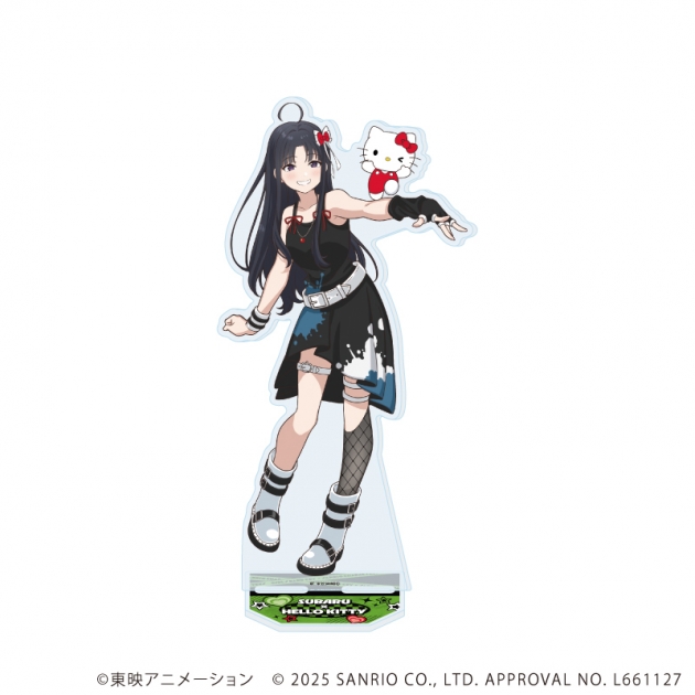 【グッズ-スタンドポップ】ガールズバンドクライ×サンリオキャラクターズ BIGアクリルスタンド03/安和 すばる×ハローキティ(コラボイラスト)
