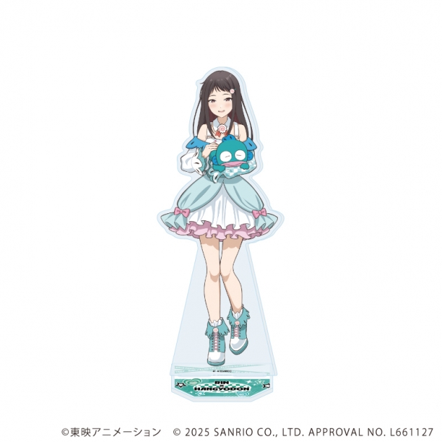 【グッズ-スタンドポップ】ガールズバンドクライ×サンリオキャラクターズ BIGアクリルスタンド08/リン×ハンギョドン(コラボイラスト)
