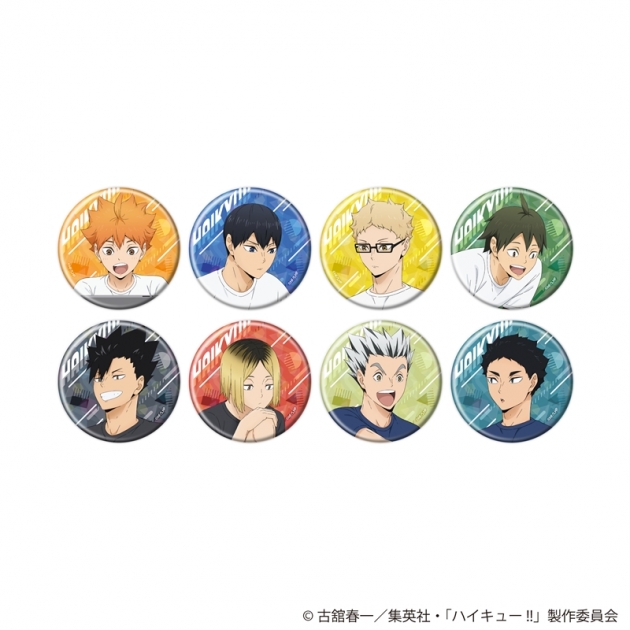 【グッズ-バッチ】ハイキュー!! 描き下ろしトレーディングホログラム缶バッジ 振り返りタイムVer.【全8種】

