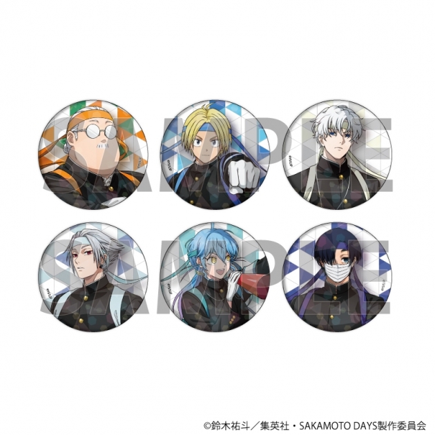 【グッズ-バッチ】SAKAMOTO DAYS ホログラム缶バッジ(57mm)23/応援団ver. ブラインド(全6種)(描き下ろしイラスト)