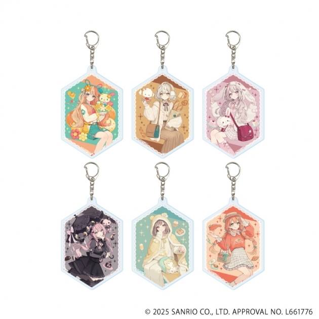 【グッズ-キーホルダー】赤倉 × サンリオキャラクターズ アクリルキーホルダー05/ブラインド(全6種)(コラボイラスト)
