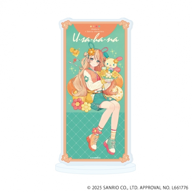 【グッズ-スタンドポップ】赤倉 × サンリオキャラクターズ アクリルスタンド26/ウサハナ(コラボイラスト)

