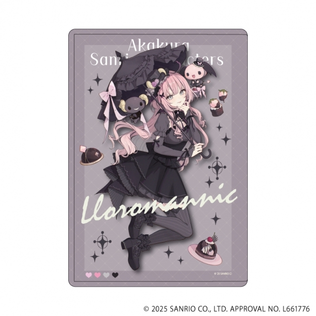 【グッズ-カードケース】赤倉 × サンリオキャラクターズ キャラクリアケース31/ルロロマニック(コラボイラスト)
