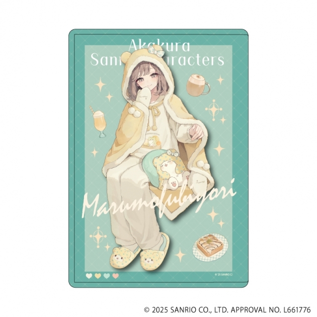 【グッズ-カードケース】赤倉 × サンリオキャラクターズ キャラクリアケース32/まるもふびより(コラボイラスト)
