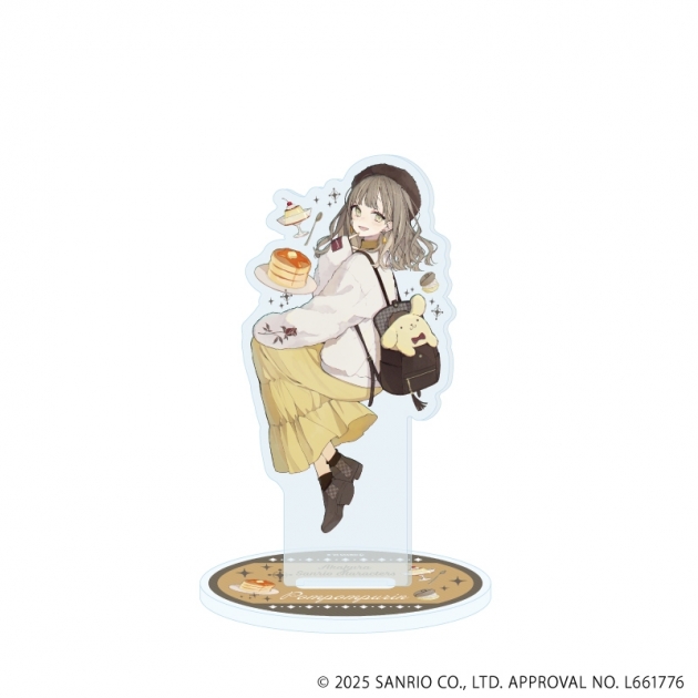 【グッズ-スタンドポップ】赤倉 × サンリオキャラクターズ アクリルスタンド42/ポムポムプリン(コラボイラスト)
