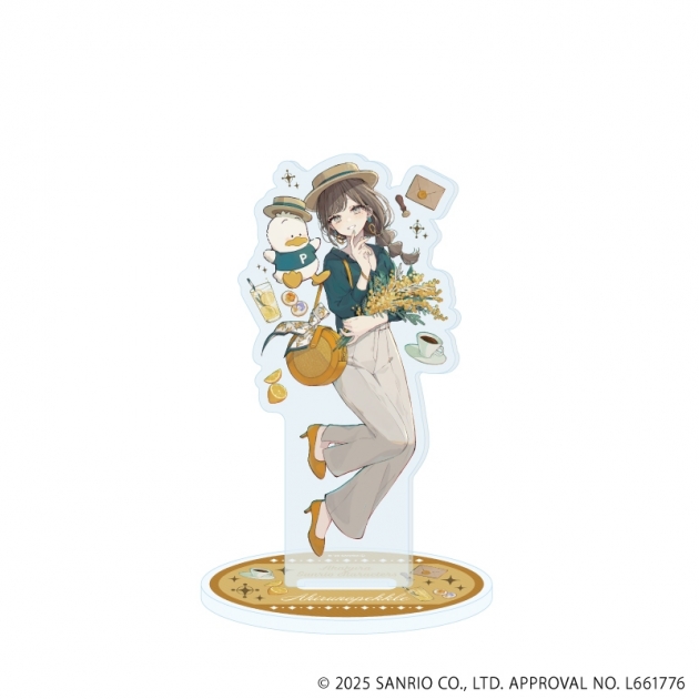 【グッズ-スタンドポップ】赤倉 × サンリオキャラクターズ アクリルスタンド47/あひるのペックル(コラボイラスト)
