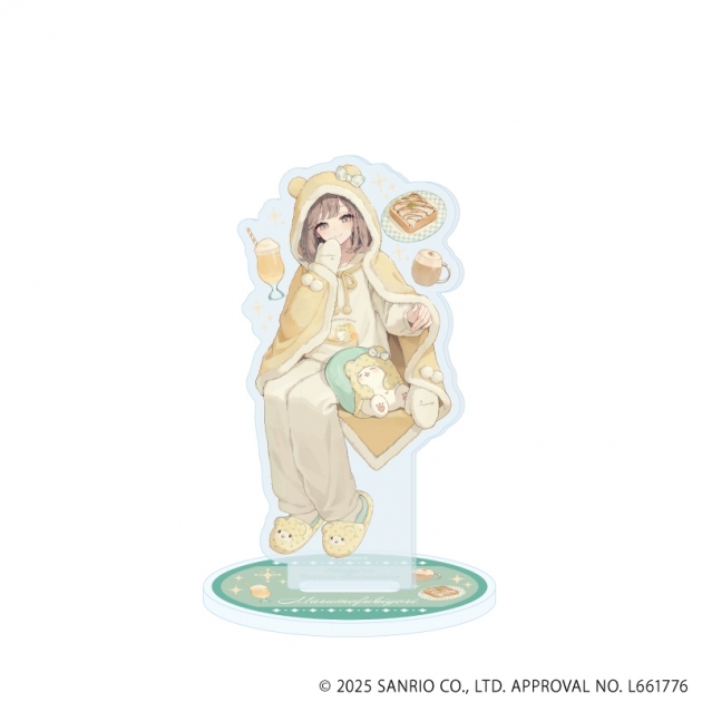 【グッズ-スタンドポップ】赤倉 × サンリオキャラクターズ アクリルスタンド54/まるもふびより(コラボイラスト)
