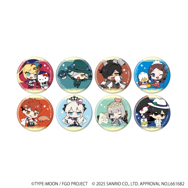 【グッズ-バッチ】Fate/Grand Order × サンリオキャラクターズ 缶バッジ03/ブラインド(全8種)(コラボイラスト)
