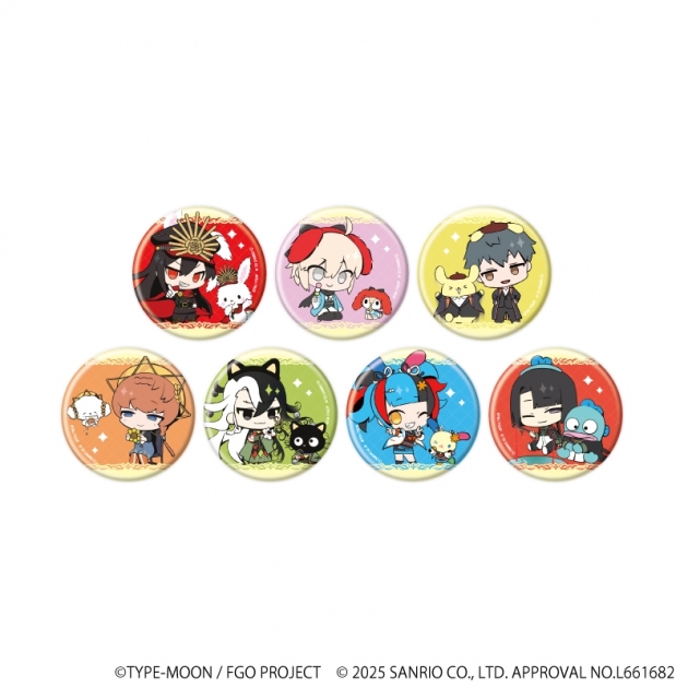 【グッズ-バッチ】Fate/Grand Order × サンリオキャラクターズ 缶バッジ04/ブラインド(全7種)(コラボイラスト)
