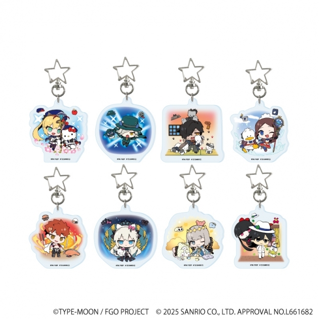 【グッズ-キーホルダー】Fate/Grand Order × サンリオキャラクターズ 星型ナスカンアクリルキーホルダー03/ブラインド(全8種)(コラボイラスト)
