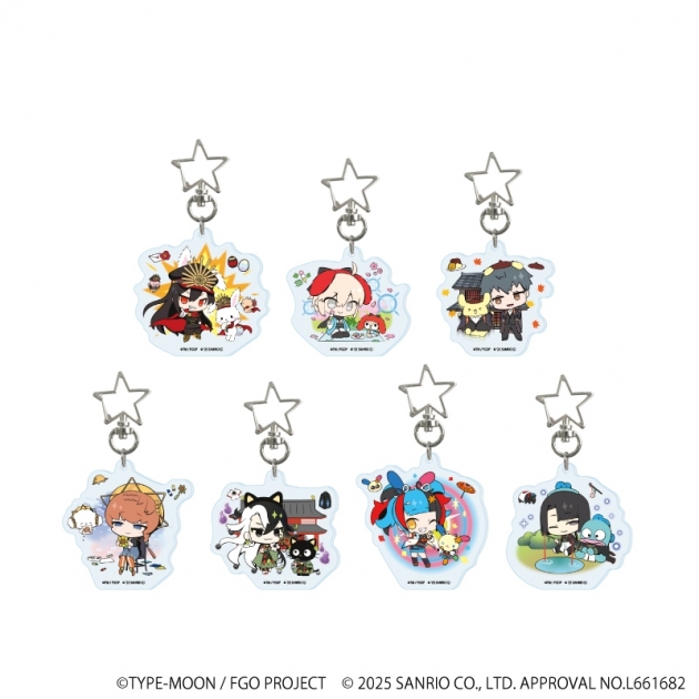 【グッズ-キーホルダー】Fate/Grand Order × サンリオキャラクターズ 星型ナスカンアクリルキーホルダー04/ブラインド(全7種)(コラボイラスト)
