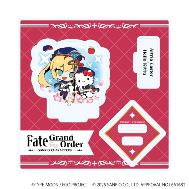 【グッズ-スタンドポップ】Fate/Grand Order × サンリオキャラクターズ アクリルスタンドプレート16/アルトリア・キャスター×ハローキティ(コラボイラスト)
