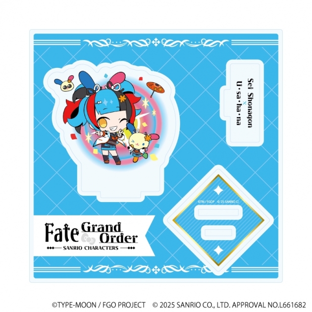 【グッズ-スタンドポップ】Fate/Grand Order × サンリオキャラクターズ アクリルスタンドプレート28/清少納言×ウサハナ(コラボイラスト)
