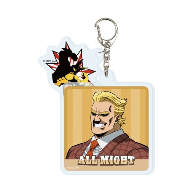 【グッズ-キーホルダー】僕のヒーローアカデミア 2連アクリルキーホルダー オールマイト アメリカンレトロVer.
