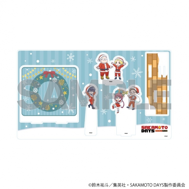 【グッズ-スタンドポップ】SAKAMOTO DAYS プレミアム アクリルジオラマプレート11/デザインA クリスマスver.(グラフアートイラスト)