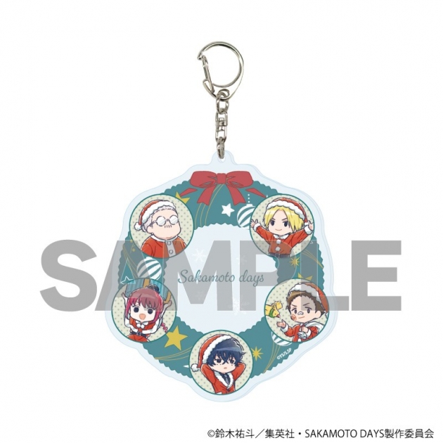 【グッズ-キーホルダー】SAKAMOTO DAYS デカアクリルキーホルダー20/デザインA クリスマスver.(グラフアートイラスト)