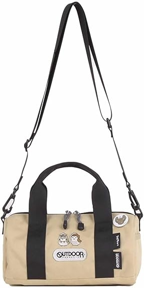 【グッズ-バッグ】ハイキュー!! &OUTDOORコラボ　ミニロールボストン ベージュ
