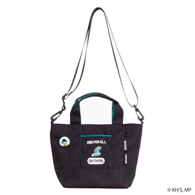 【グッズ-バッグ】僕のヒーローアカデミア ×OUTDOOR PRODUCTS缶バッチ付きトートショルダー ターコイズ
