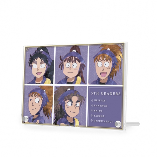 【グッズ-置きもの】忍たま乱太郎 五年生 集合 Ani-Art 第2弾 ダブルアクリルパネル【再販】
