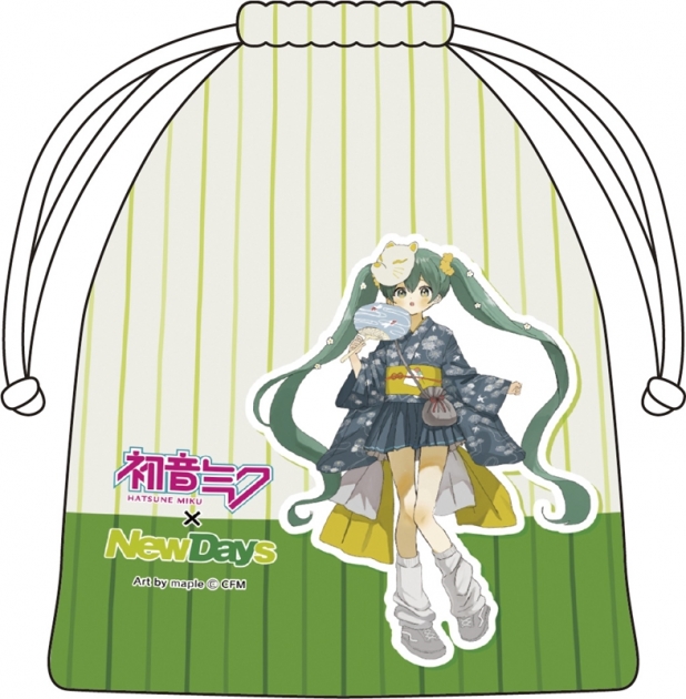 【グッズ-巾着】初音ミク×NewDays 巾着 maple
