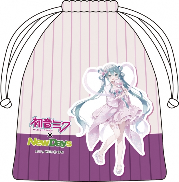 【グッズ-巾着】初音ミク×NewDays 巾着 WERI
