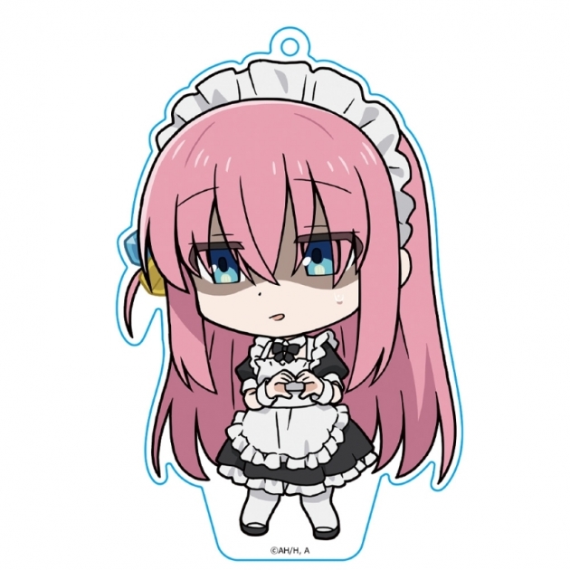 【グッズ-キーホルダー】アニメ「ぼっち・ざ・ろっく!」 ぷにこれ!キーホルダー(スタンド付) 後藤ひとり メイド服ver.
