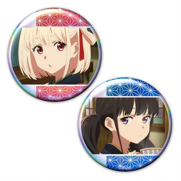 【グッズ-バッチ】リコリス・リコイル ホログラム缶バッジ2個セット 千束&たきな vol.2
