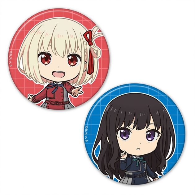 【グッズ-バッチ】リコリス・リコイル 缶バッジ2個セット 千束&たきな vol.1
