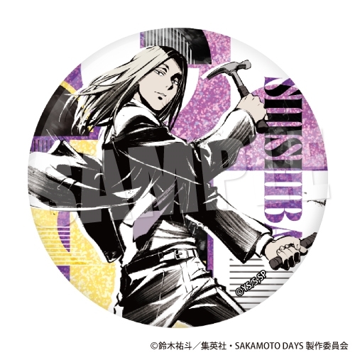 【グッズ-バッチ】SAKAMOTO DAYS BIGホロ缶バッジ《ネオ・ペインティング ver.》(神々廻)【アニメイト先行販売】