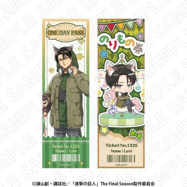 進撃の巨人 チケット風ブロマイドセット(リヴァイ) 2026年02月中旬発売 