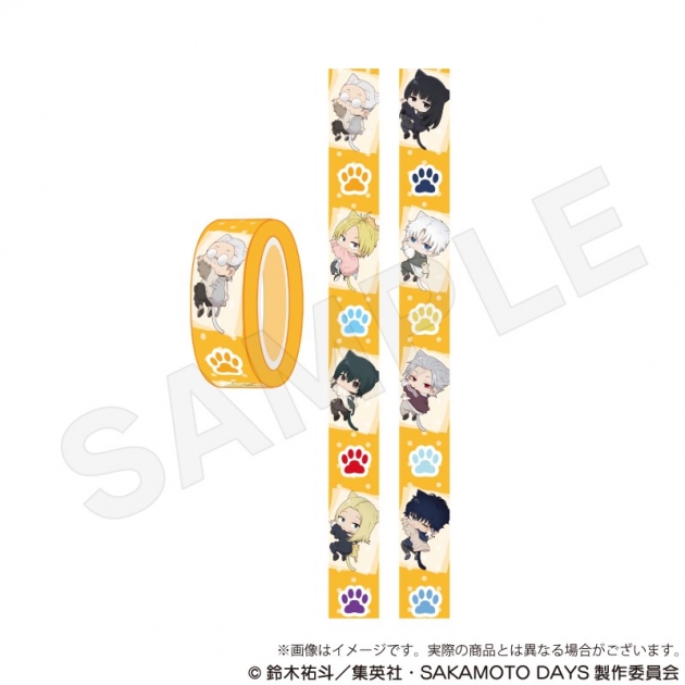 【グッズ-テープ】TVアニメ『SAKAMOTO DAYS』 マスキングテープ ひっつきにゃんver.